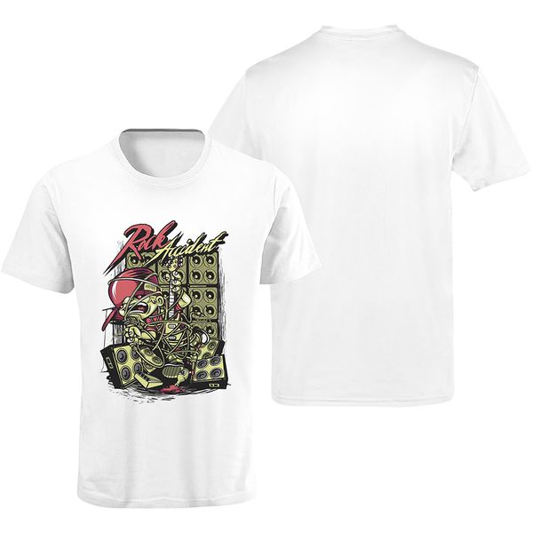 Camiseta Premium Rock Accident Branca
