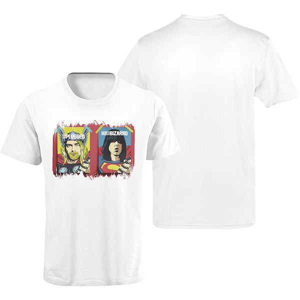 Camiseta Premium Rock Herói Branca