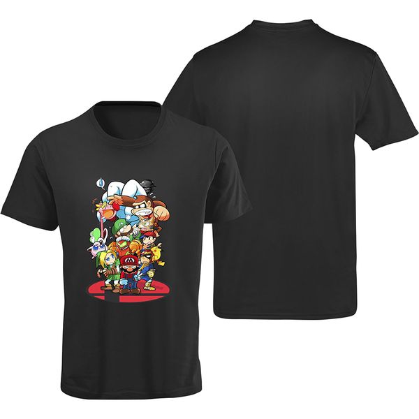 Camiseta Premium Turma do Mario Preta