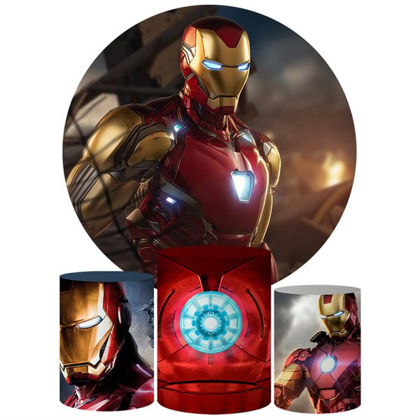 Trio Capas Cilindros + Painel Tema Homem de Ferro Veste Fácil