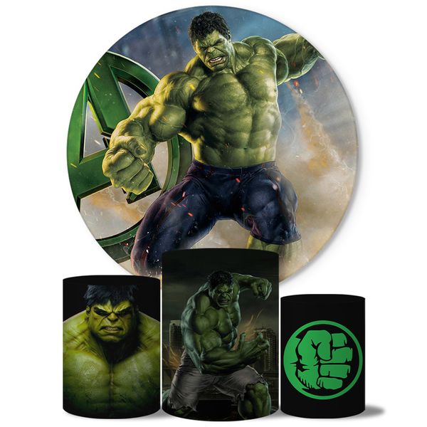 Trio Capas Cilindros + Painel Tema Hulk Veste Fácil