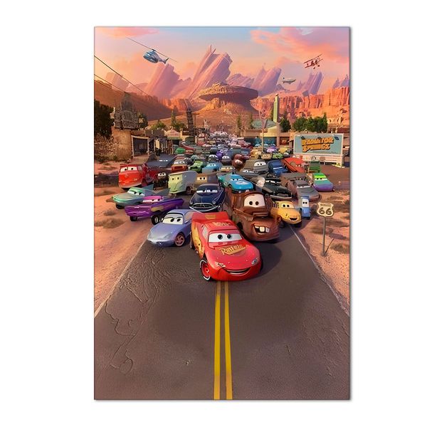 Painel Retangular Tema Radiator Springs