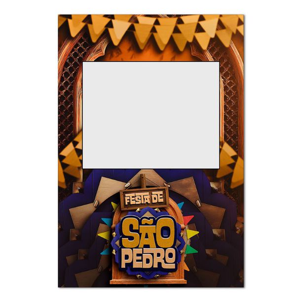 Painel Vazado Retangular Tema São Pedro Vazado