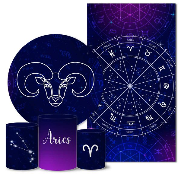 Trio Capas + Painéis Casado Tema Signo Aries Veste Fácil
