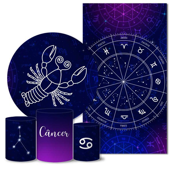 Trio Capas + Painéis Casado Tema Signo Câncer Veste Fácil