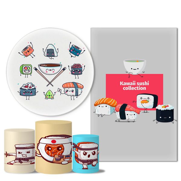 Trio Capas + Painéis Casado Tema Sushi Ninja