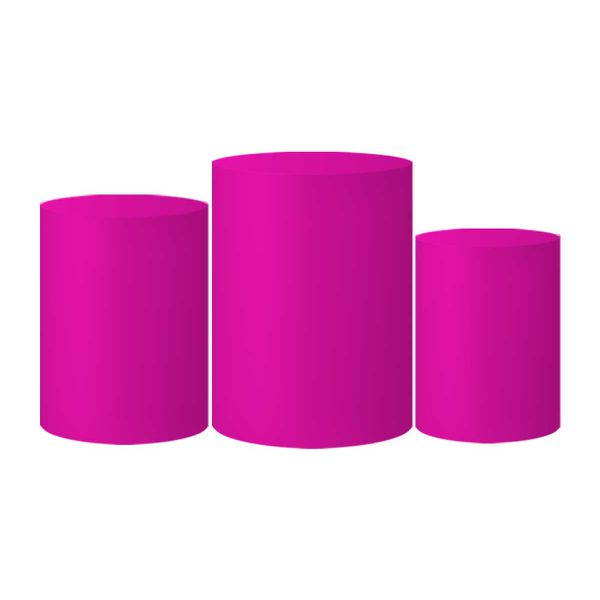 Trio Capas Cilindros Pink Veste Fácil C/ Elástico