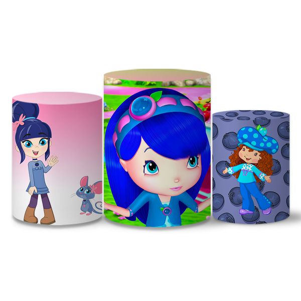 Trio Capas Cilindros Tema Amora Veste Fácil C/ Elástico