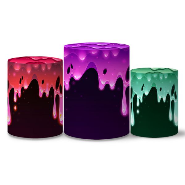 Trio Capas Cilindros Tema Halloween Happy Veste Fácil C/ Elástico