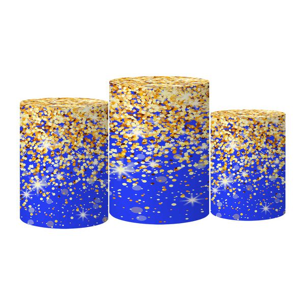 Trio Capas Cilindros Tema De Repente Azul Veste Fácil C/ Elástico