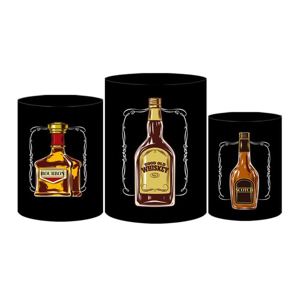 Trio Capas Cilindro Tema Melhor Pai Veste Fácil C/ Elástico