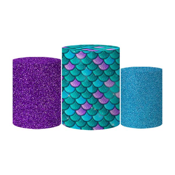 Trio Capas Cilindro Tema Pequena Sereia 05 Veste Fácil C/ Elástico