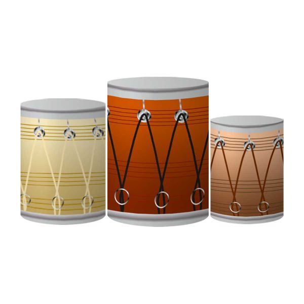 Trio Capas Cilindros Tema Pagodinho Veste Fácil C/ Elástico