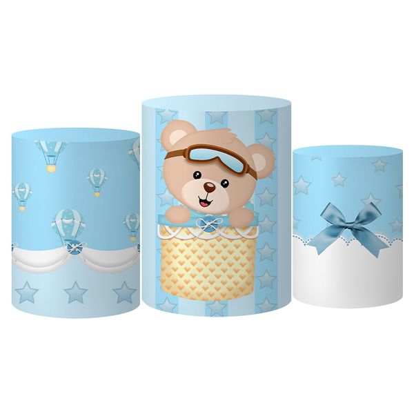 Trio Capas Cilindro Tema Ursinhos 12 Veste Fácil C/ Elástico