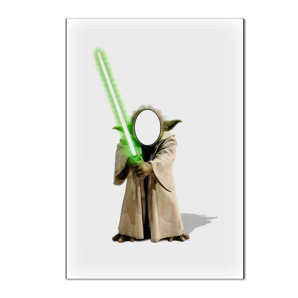 Painel Vazado Retangular Tema Yoda