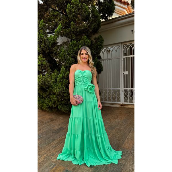 Vestido Amélia Verde Lima