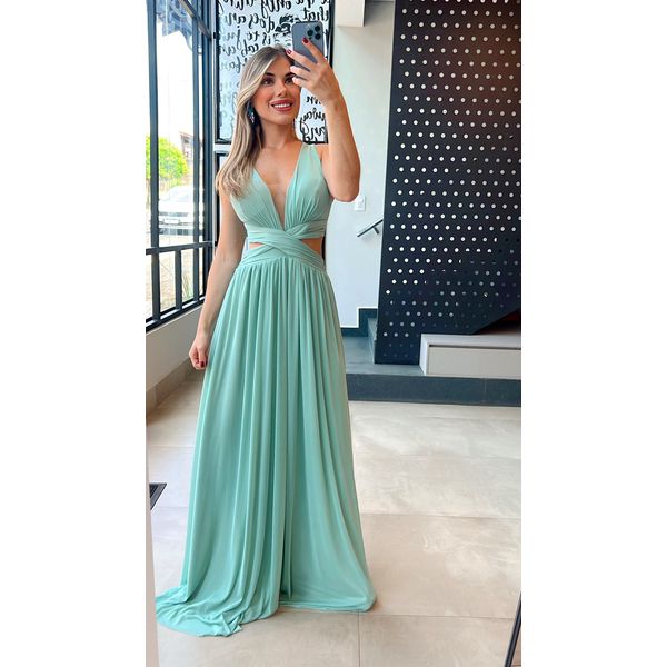  Vestido Isadora Verde Menta