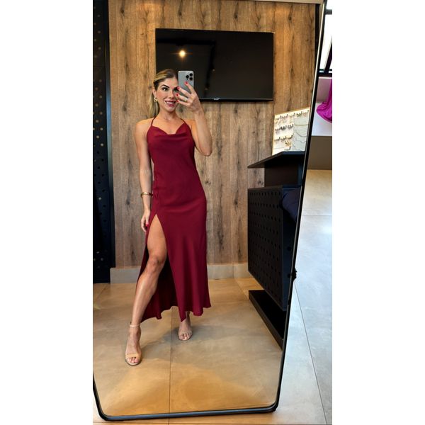 Vestido Laura Marsala