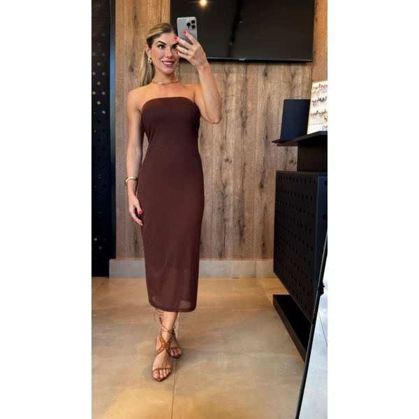 Vestido Anita Marrom