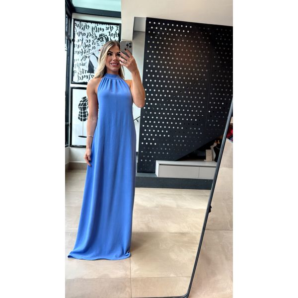 Vestido Mykonos Azul Serenity 