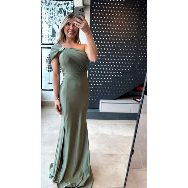 Vestido Caroline Verde Oliva 