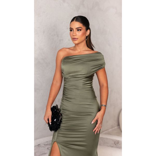 Vestido Mariah Verde Oliva