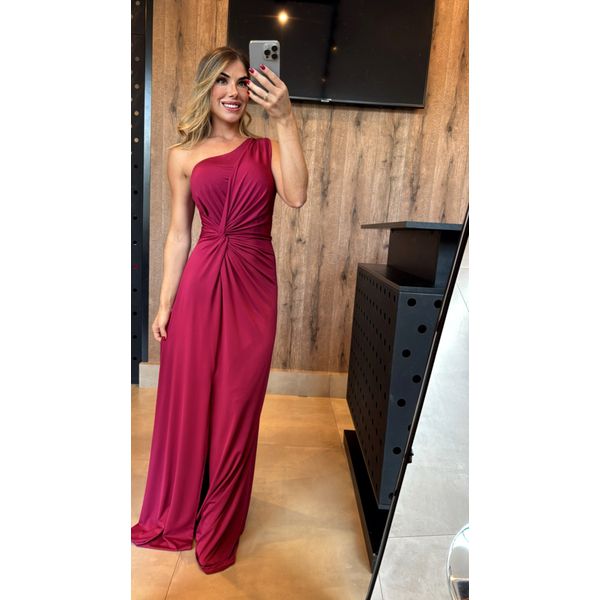 Vestido Malha Fluity Marsala