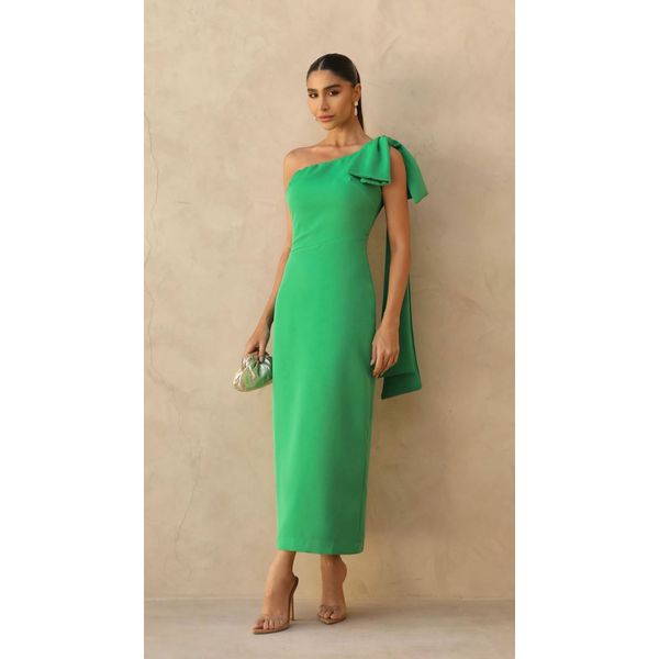 Vestido Andresa Verde Bandeira