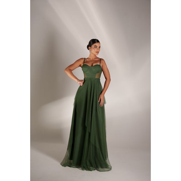 Vestido Eloá Verde Oliva 