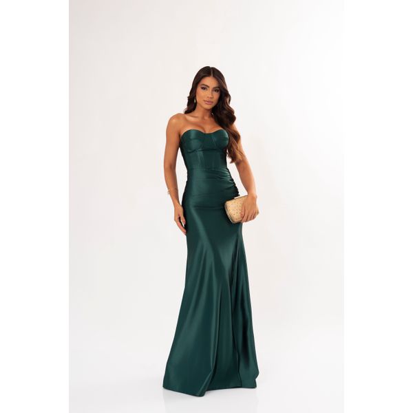 Vestido Bianca Verde Esmeralda 