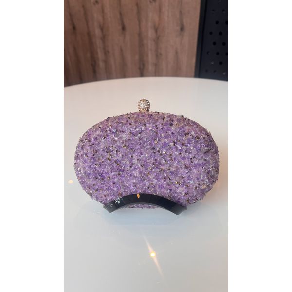 Clutch Pedrarias Lavanda