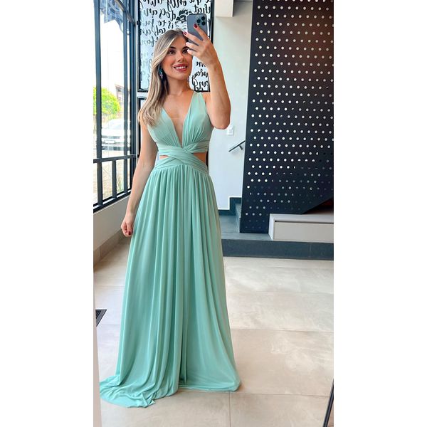  Vestido Isadora Verde Menta