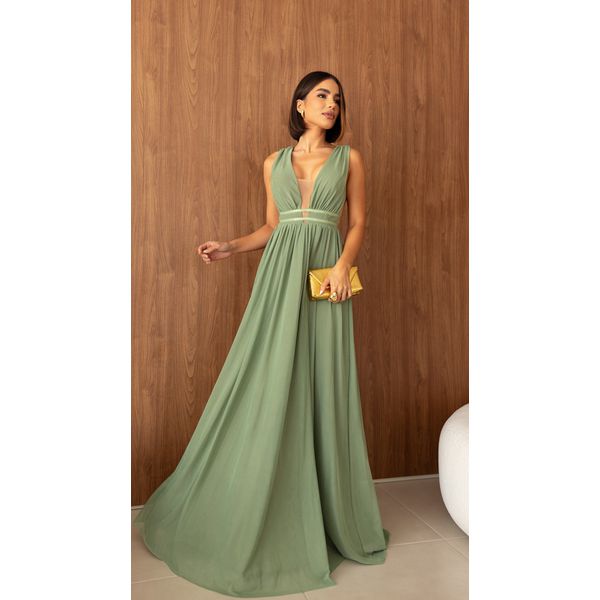 Vestido Luísa Verde Oliva