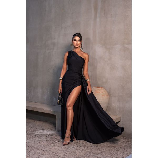 vestido Yasmin preto