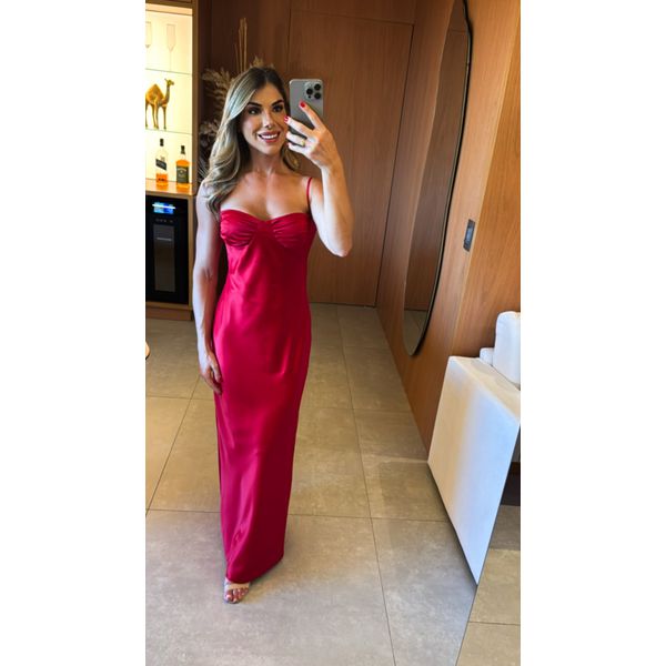 vestido Lina vermelho