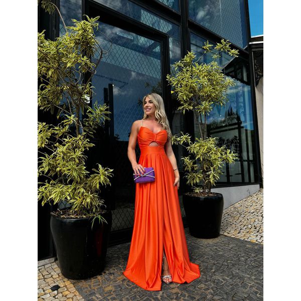 vestido Anna laranja 