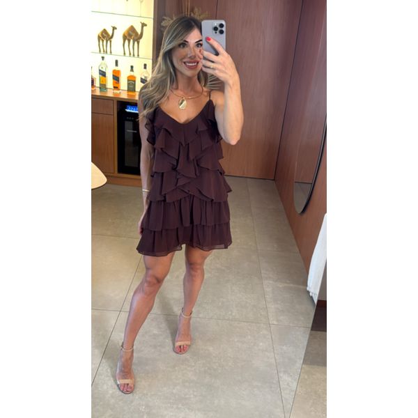 Vestido Brenda Marrom