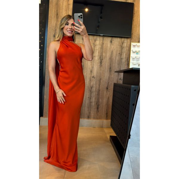 Vestido Grécia Terracota