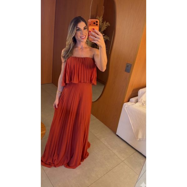 vestido nina terracota