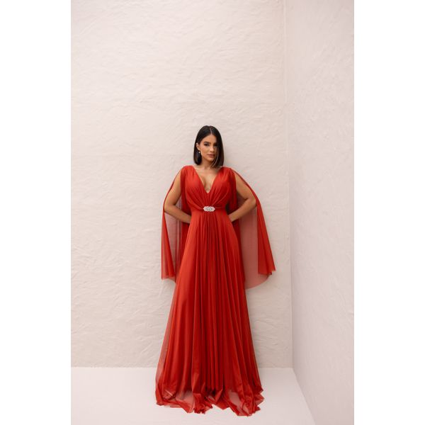 vestido Maisa Terracota