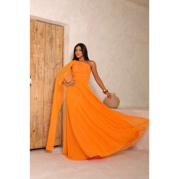 vestido Kátia laranja