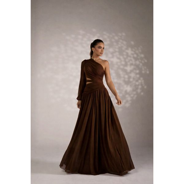 Vestido Stéfany marrom