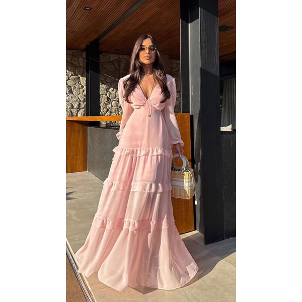 vestido marcela rosa 