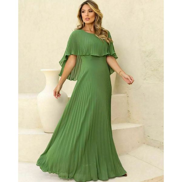 vestido laisa verde oliva