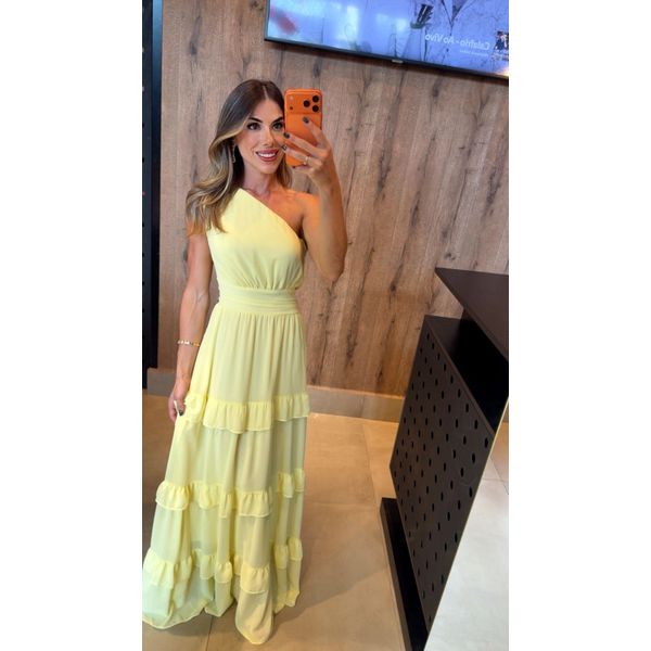 vestido Regina amarelo