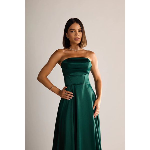 Vestido Stella Verde Esmeralda