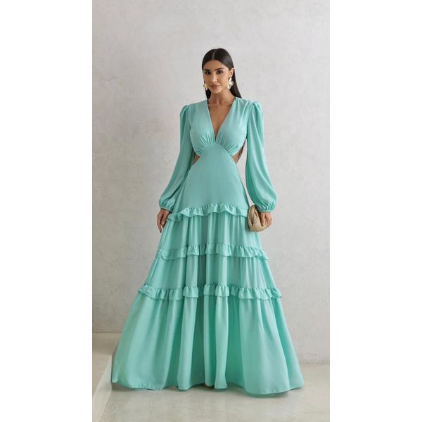 Vestido Giovana Verde Menta