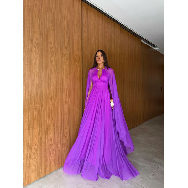 vestido ester roxa 