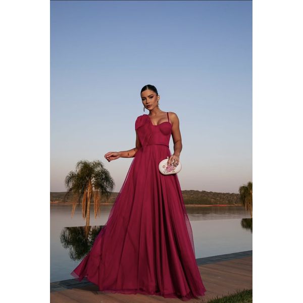 Vestido Samanta Fúcsia 