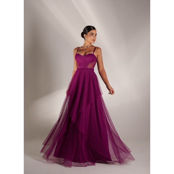 Vestido Eloá Marsala